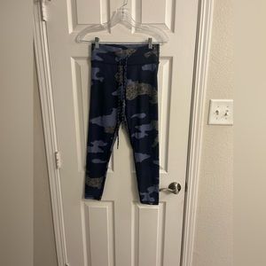 Aerie Blue Camo Chill Play Move Leggings - Size Small